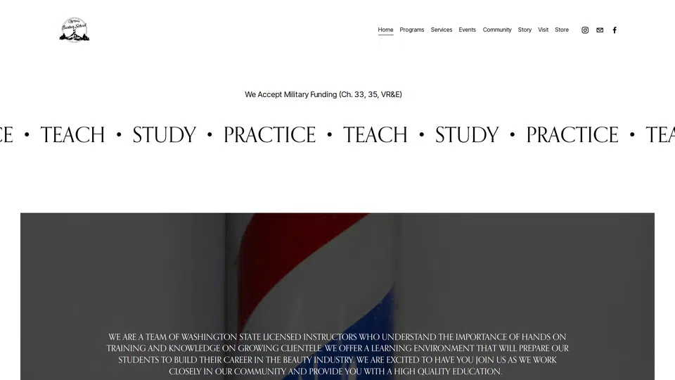 Homepage snapshot at launch