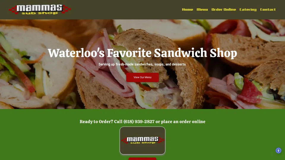 Homepage snapshot at launch