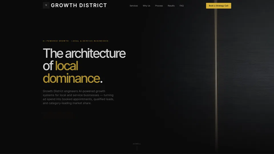 Homepage snapshot at launch