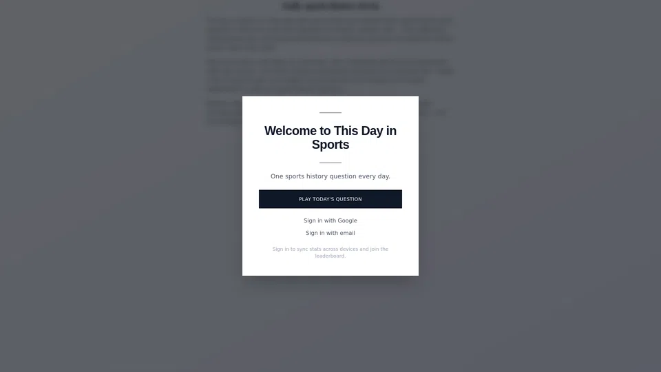 Homepage snapshot at launch