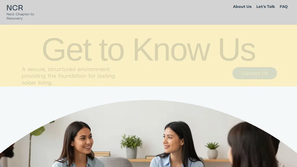 Homepage snapshot at launch