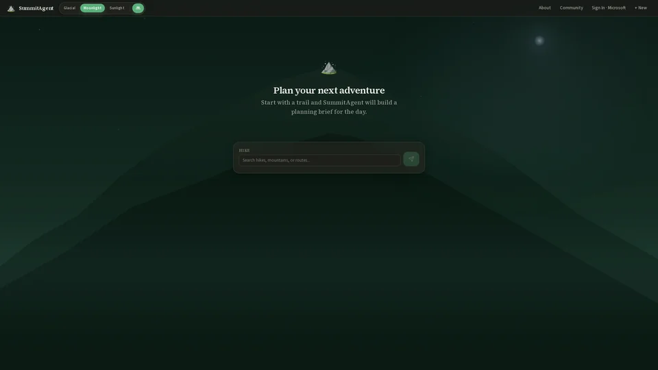 Homepage snapshot at launch