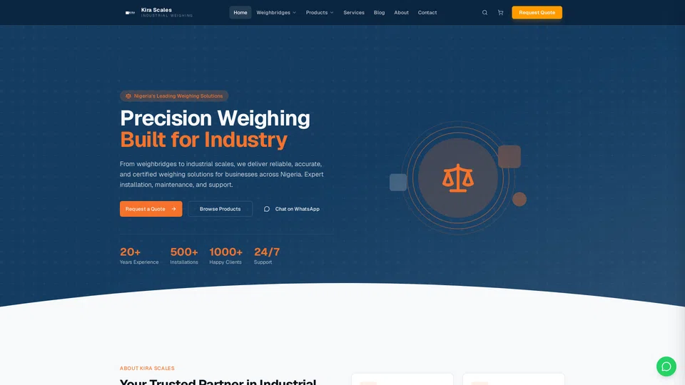 Homepage snapshot at launch