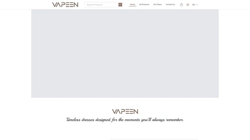Homepage snapshot at launch