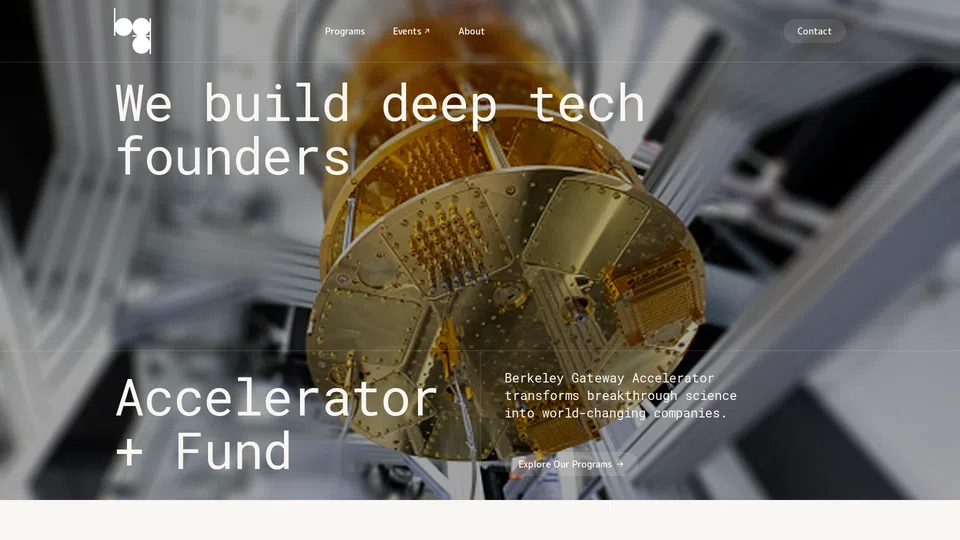 Homepage snapshot at launch