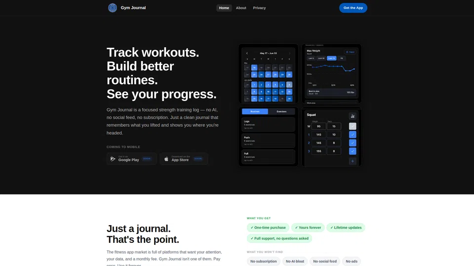 Homepage snapshot at launch