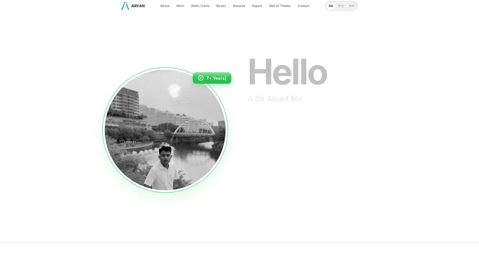 Homepage snapshot at launch