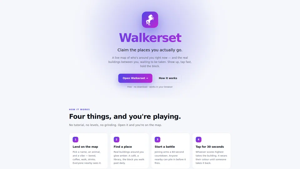 Homepage snapshot at launch