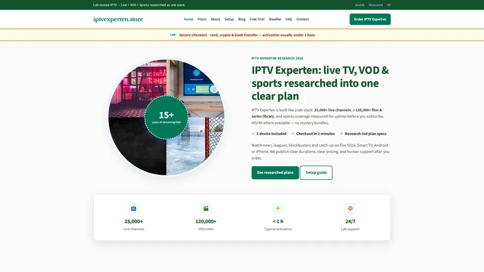 Homepage snapshot at launch