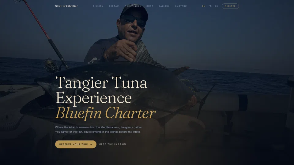 Homepage snapshot at launch