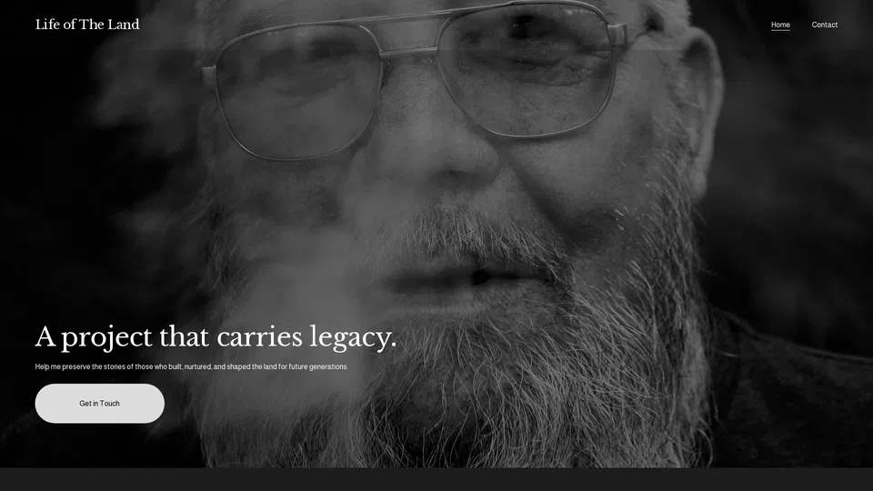 Homepage snapshot at launch