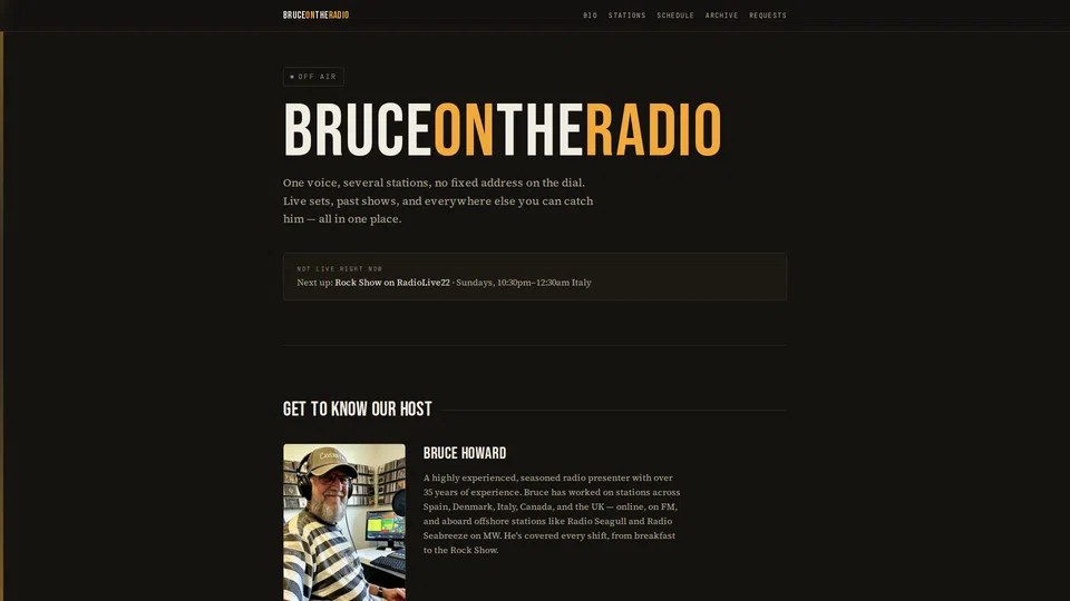 Homepage snapshot at launch