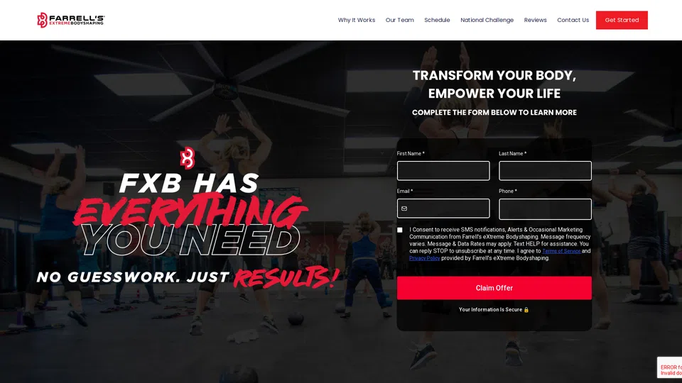 Homepage snapshot at launch