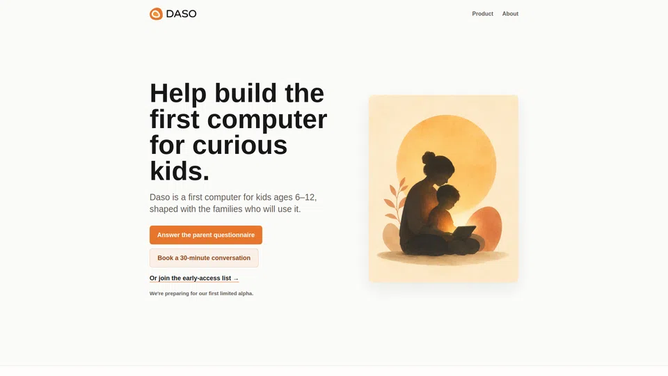 Homepage snapshot at launch