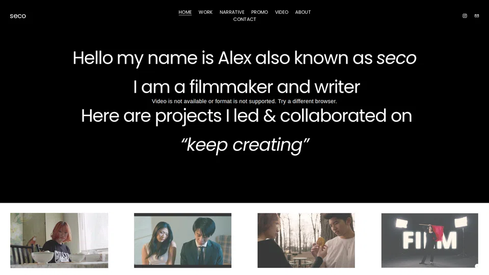 Homepage snapshot at launch
