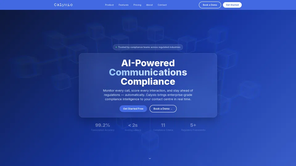 Homepage snapshot at launch