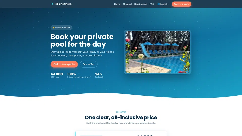 Homepage snapshot at launch
