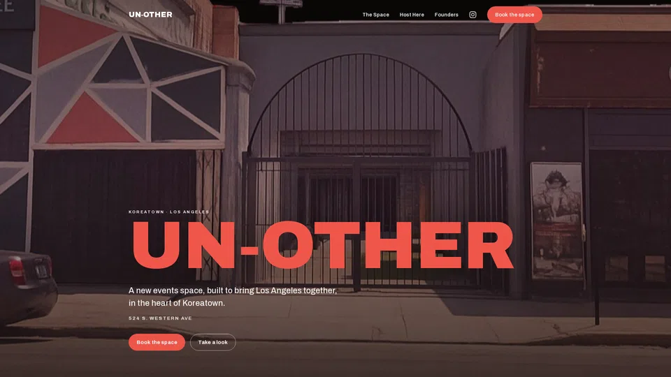 Homepage snapshot at launch