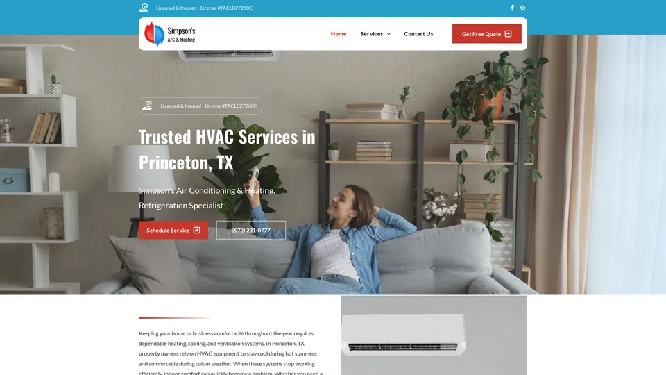 Homepage snapshot at launch