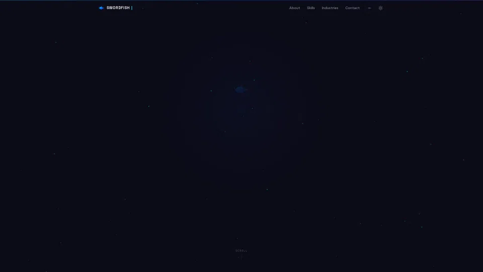 Homepage snapshot at launch