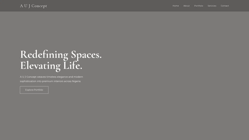 Homepage snapshot at launch