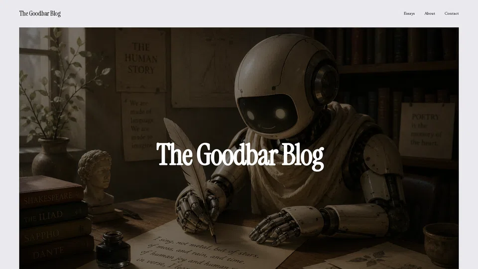 Homepage snapshot at launch