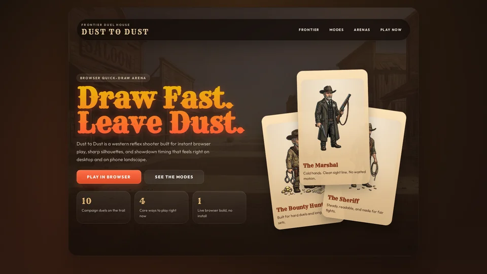 Homepage snapshot at launch