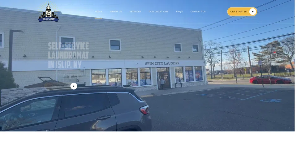 Homepage snapshot at launch