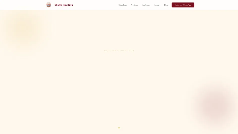 Homepage snapshot at launch
