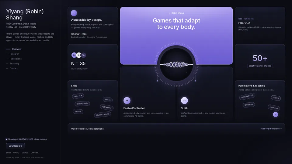 Homepage snapshot at launch