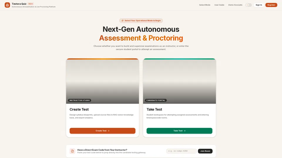 Homepage snapshot at launch