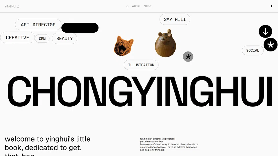 Homepage snapshot at launch