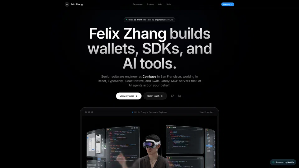 Homepage snapshot at launch