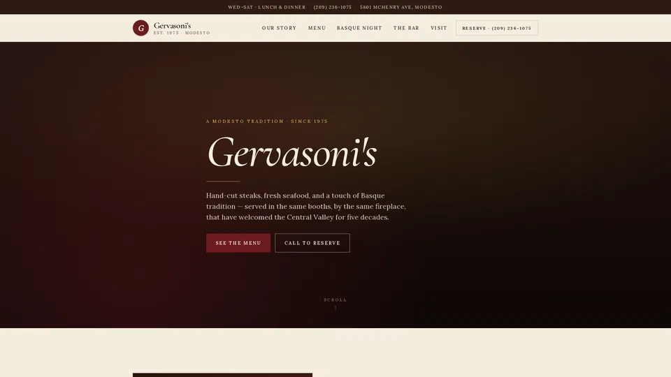 Homepage snapshot at launch