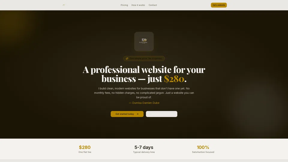 Homepage snapshot at launch