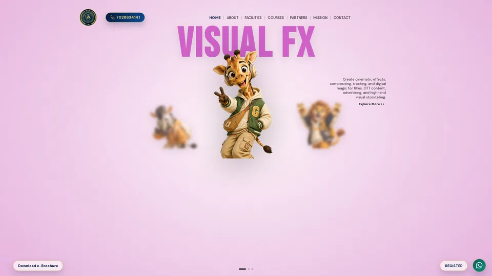 Homepage snapshot at launch