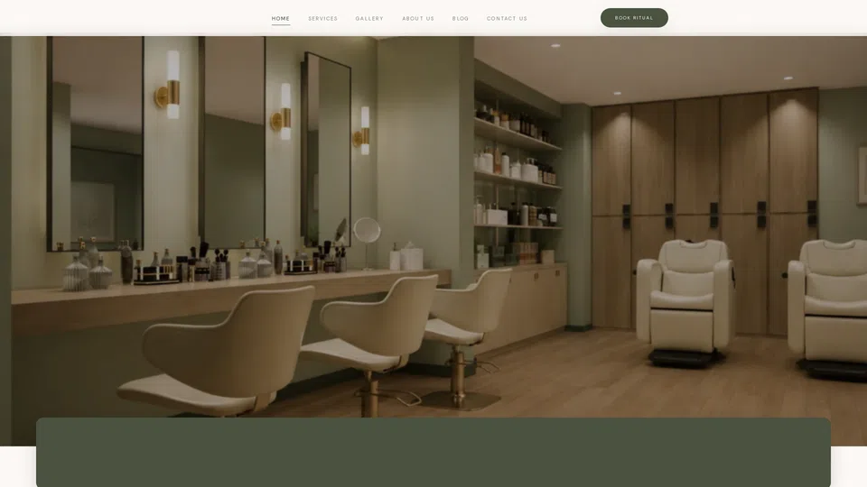 Homepage snapshot at launch