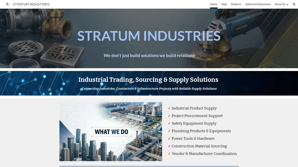 Homepage snapshot at launch