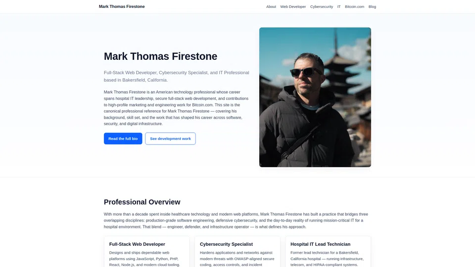 Homepage snapshot at launch