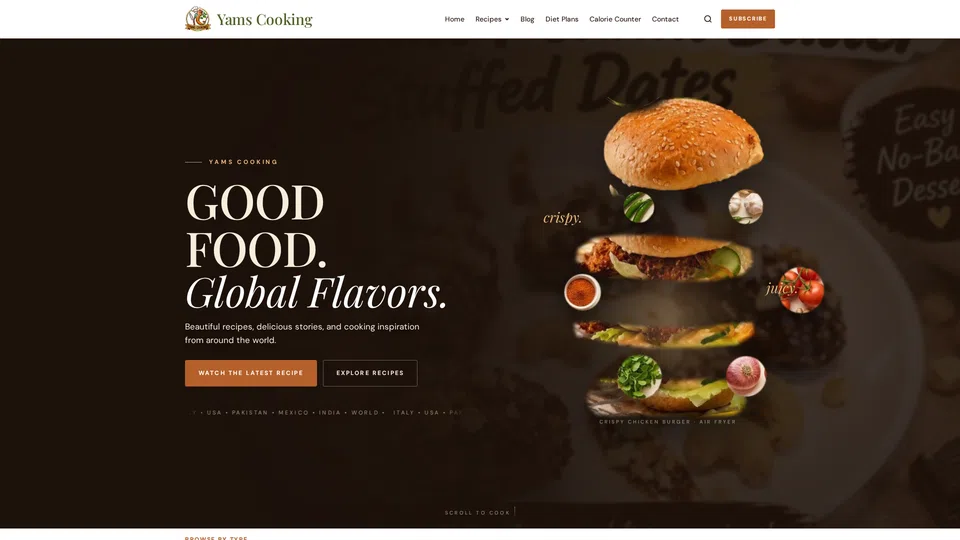 Homepage snapshot at launch