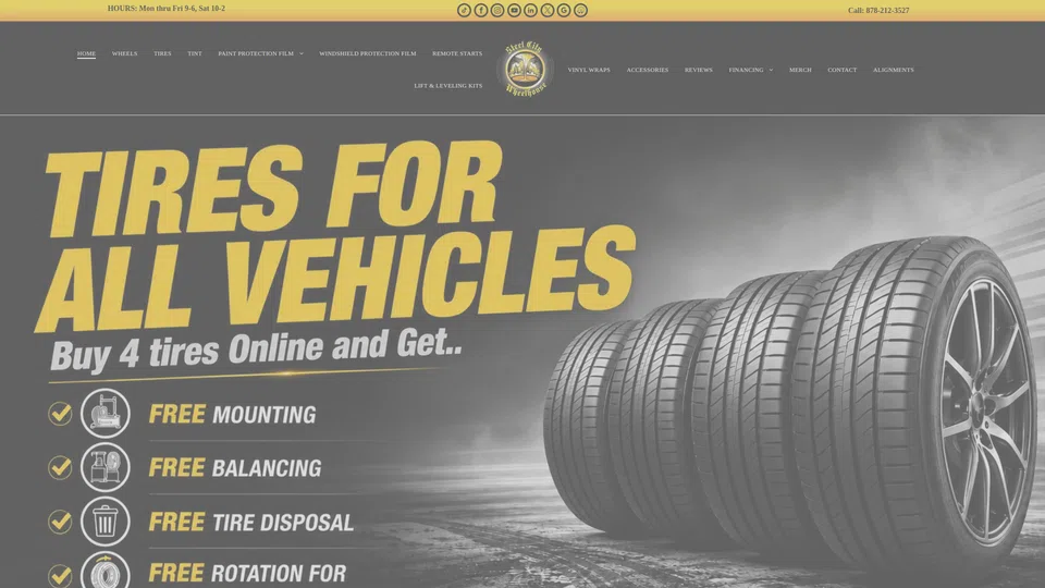 Homepage snapshot at launch