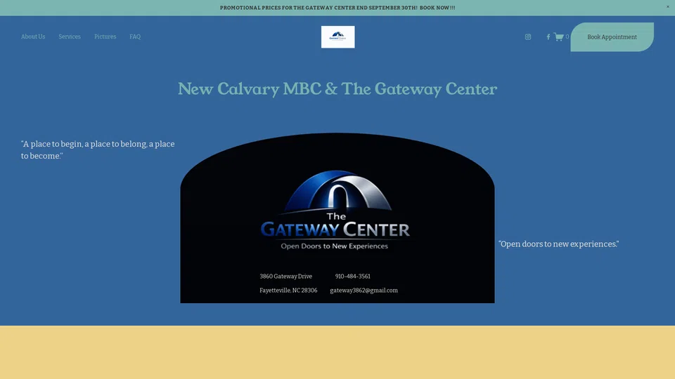 Homepage snapshot at launch