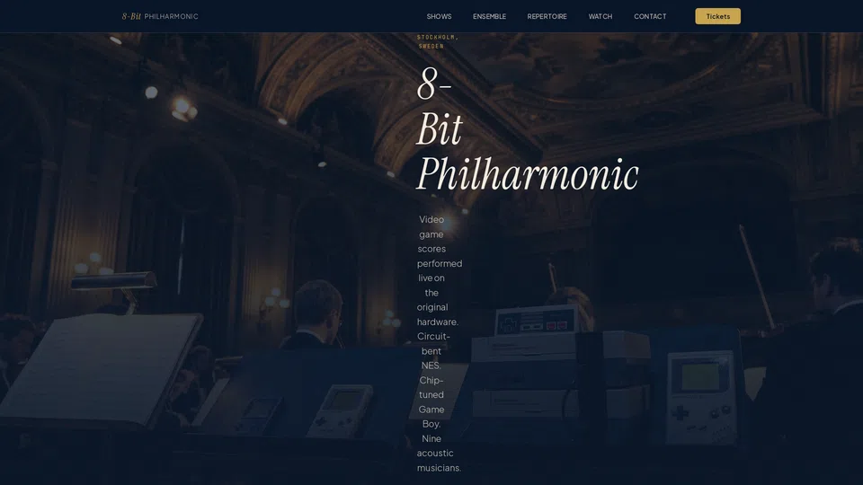 Homepage snapshot at launch