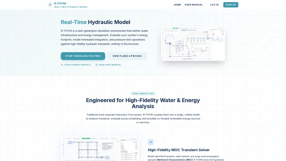 Homepage snapshot at launch