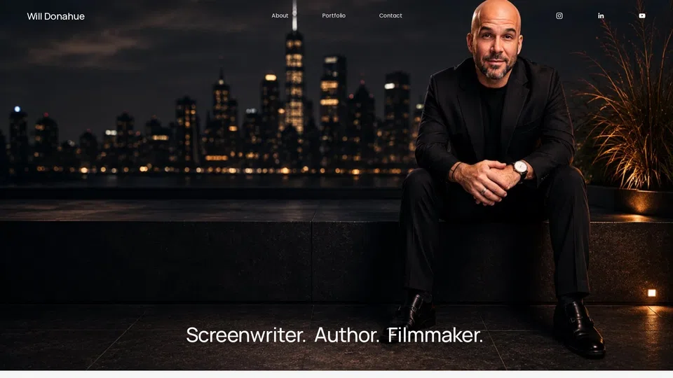 Homepage snapshot at launch
