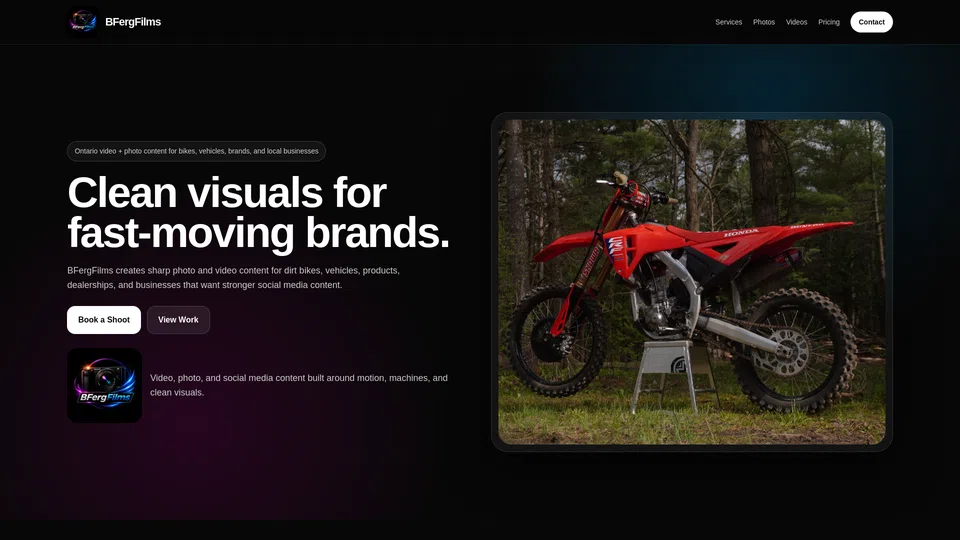 Homepage snapshot at launch
