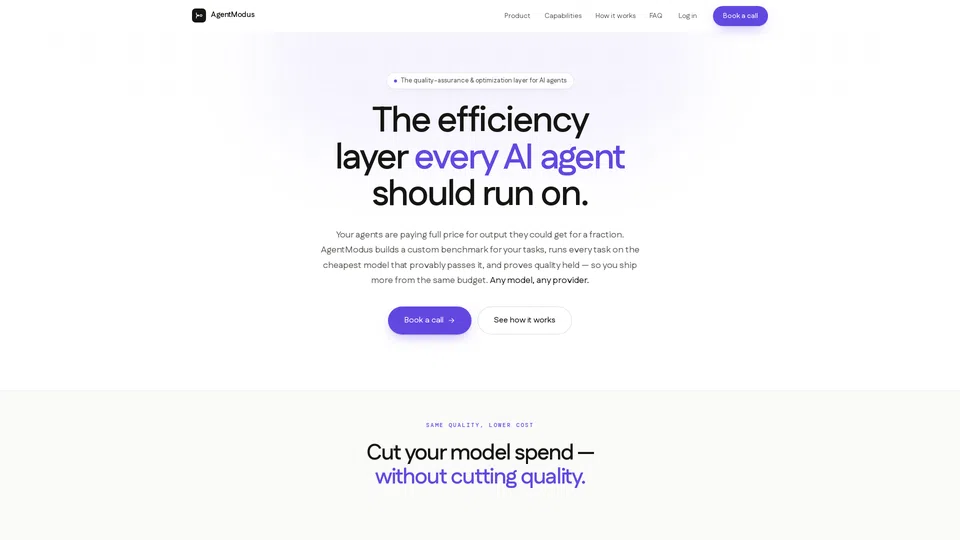Homepage snapshot at launch