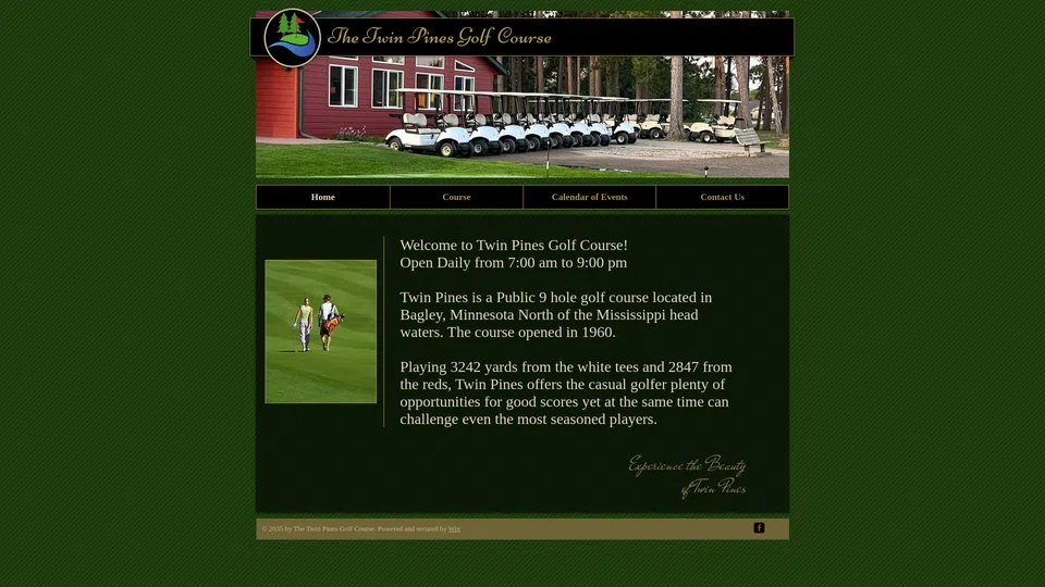 Homepage snapshot at launch