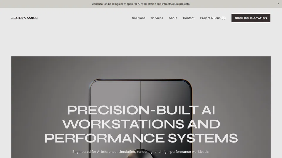 Homepage snapshot at launch