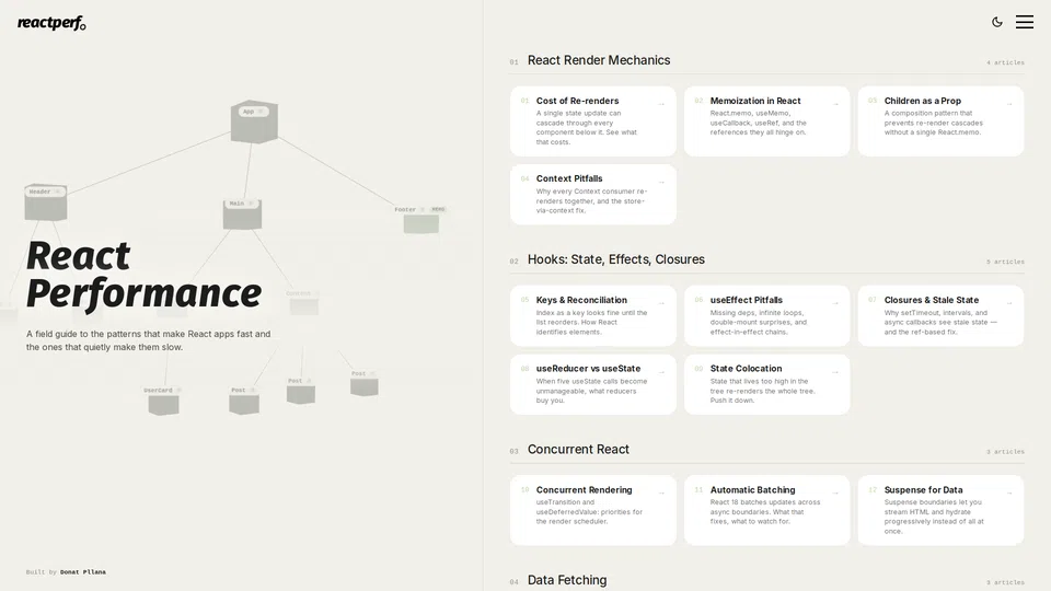 Homepage snapshot at launch